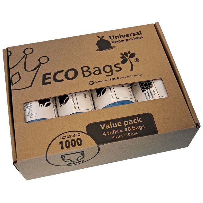 DaiperChamp luieremmer Eco bags 40l 4 pack