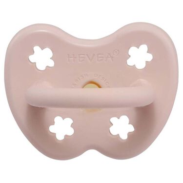 Hevea fopspeen Classic 0-3 maanden - orthodontisch 100% natuurlijk rubber - Powder Pink