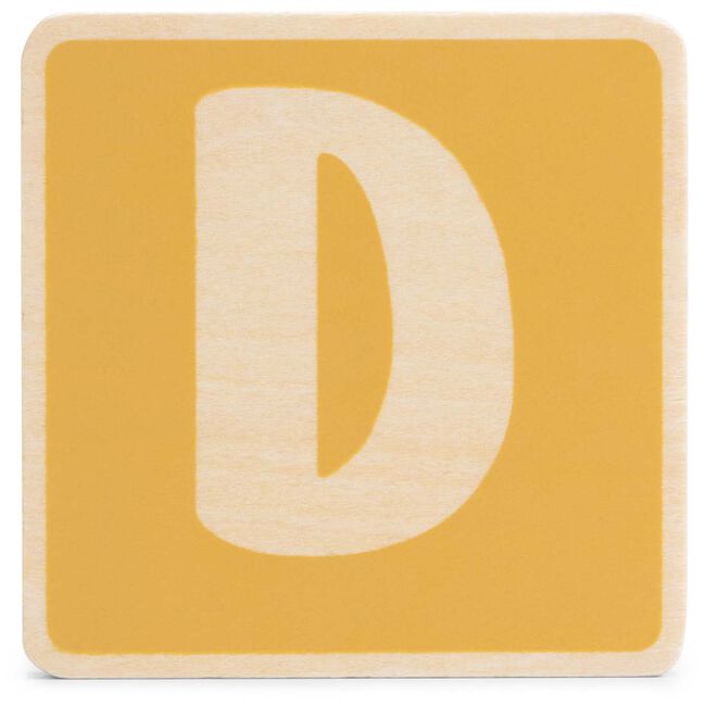 Prénatal houten namentrein letter D - 
