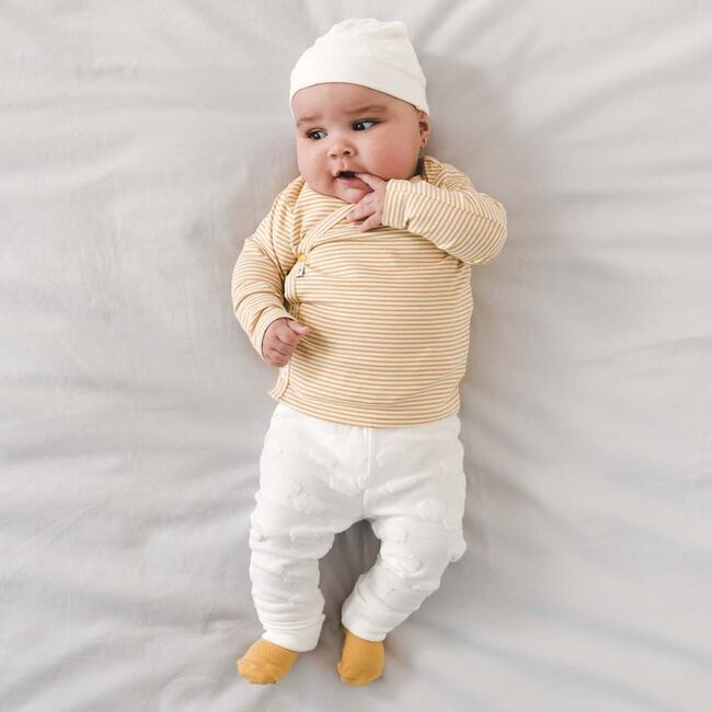 Prénatal newborn unisex overslag shirtje gestreept