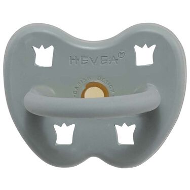 Hevea fopspeen Classic 3-36 maanden - orthodontisch 100% natuurlijk rubber - Lightgrey