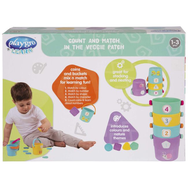 Playgro count and match emmertjes