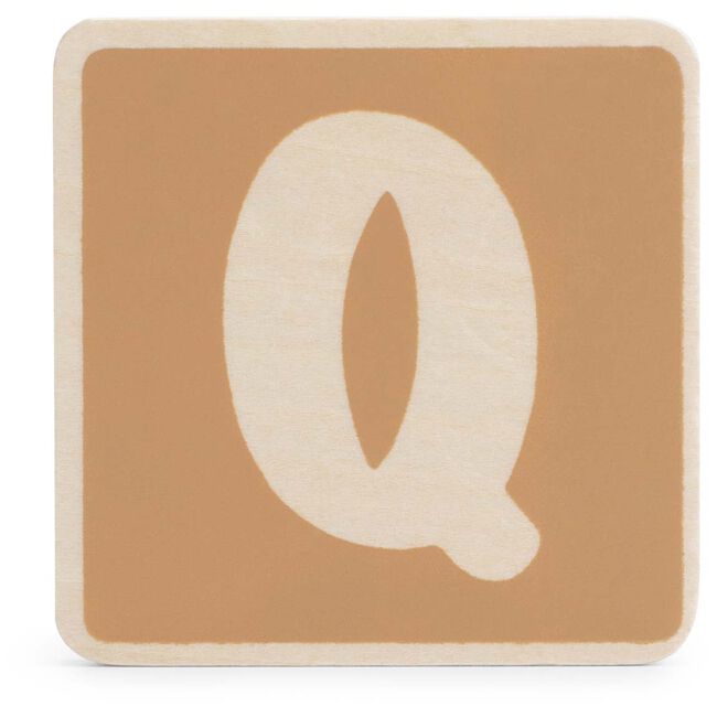 Prénatal houten namentrein letter Q - 