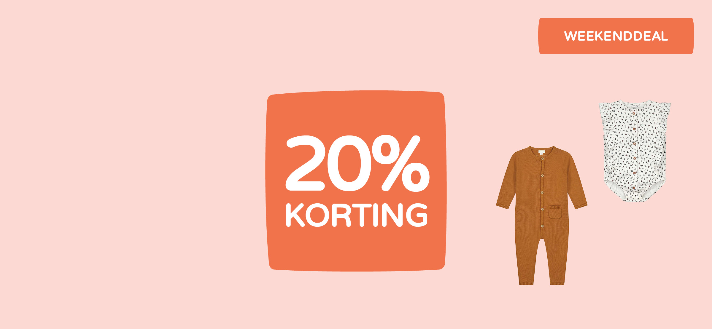 20% korting op alle babykleding