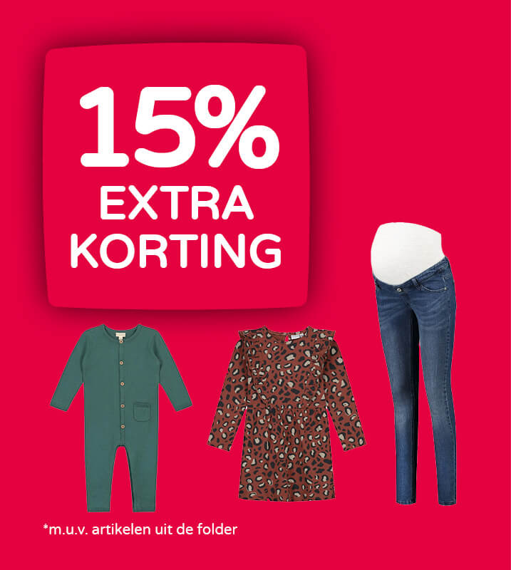 15% extra korting op reeds afgeprijsde fashion*